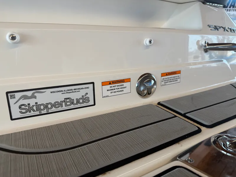 Slide: The Image of Sea Ray SPX 210 boat hull with SkipperBud's sticker, year 2026. - 35