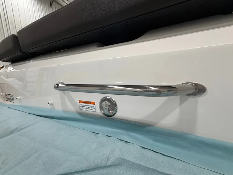 Slide: The Image of Close-up of Sea Ray SDX 270 boat construction, year 2026. - 13