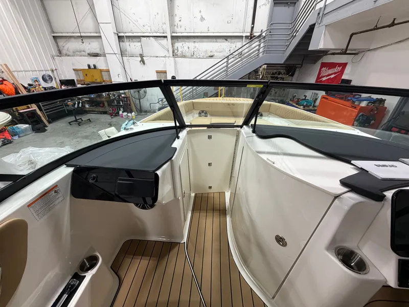 Slide: The Image of Interior view of 2026 Sea Ray SDX 270 yacht. - 30
