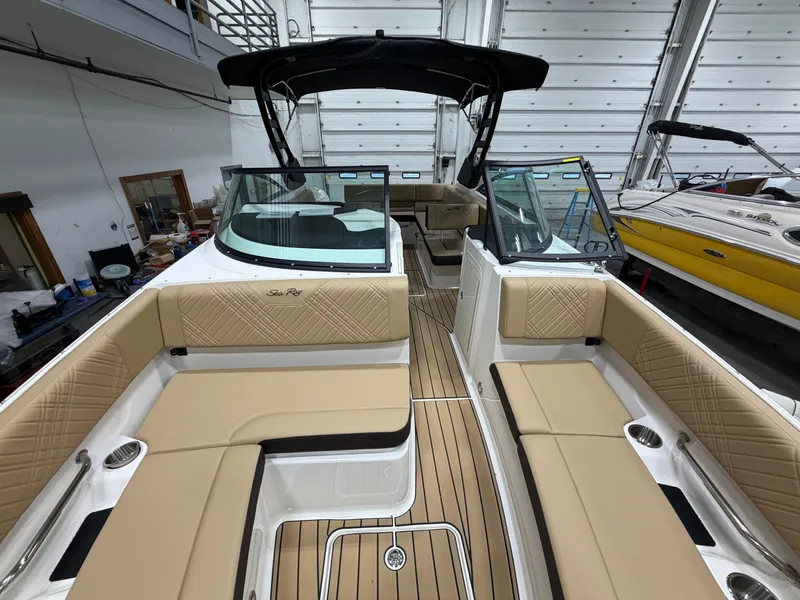 Slide: The Image of Interior view of Sea Ray SDX 270 boat, model year 2026. - 35