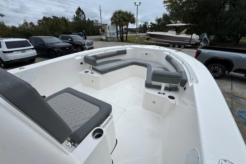Slide: The Image of 2026 Sea Born LX26 Center Console boat with spacious seating and modern design. - 17