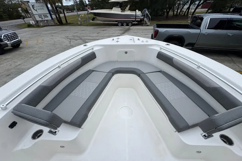 Slide: The Image of 2026 Sea Born LX26 Center Console boat with spacious seating and modern design. - 18