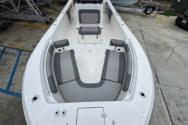 Slide: The Image of 2026 Sea Born LX26 Center Console boat with spacious seating and modern design. - 20