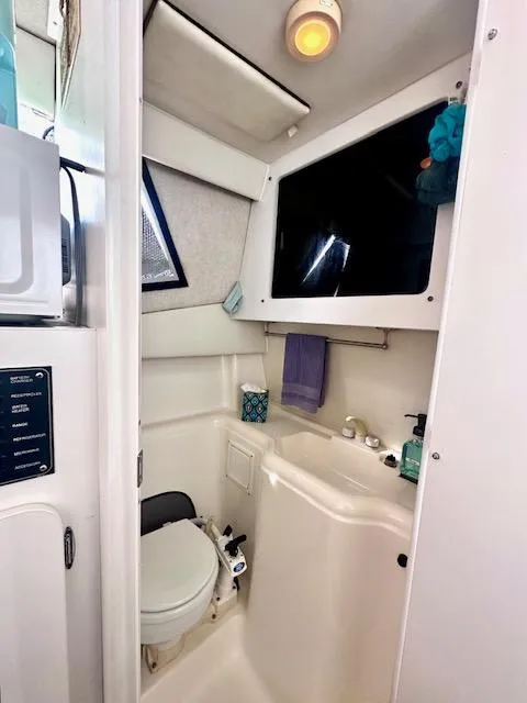 Slide: The Image of 1994 Bayliner 2858 Ciera Command Bridge bathroom interior. - 28