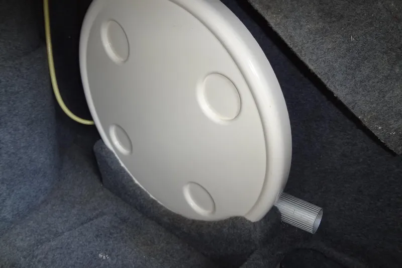 Slide: The Image of Interior view of a 2000 Sea Ray 240 Sundeck boat compartment. - 24