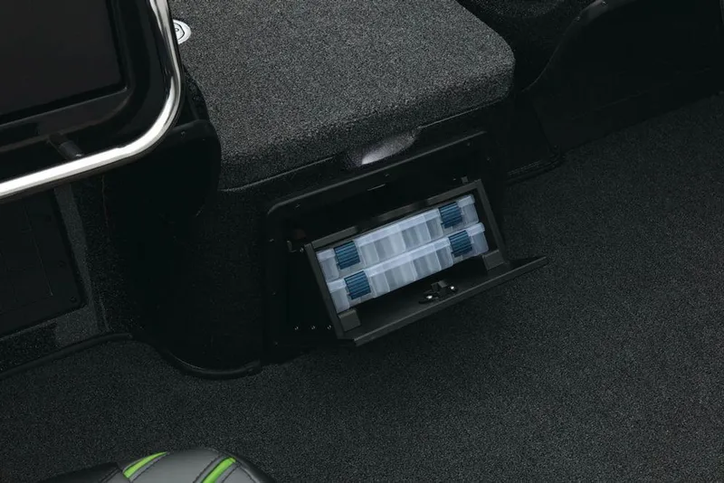 Slide: The Image of Open storage compartment in 2020 Nitro ZV21 boat interior. - 14