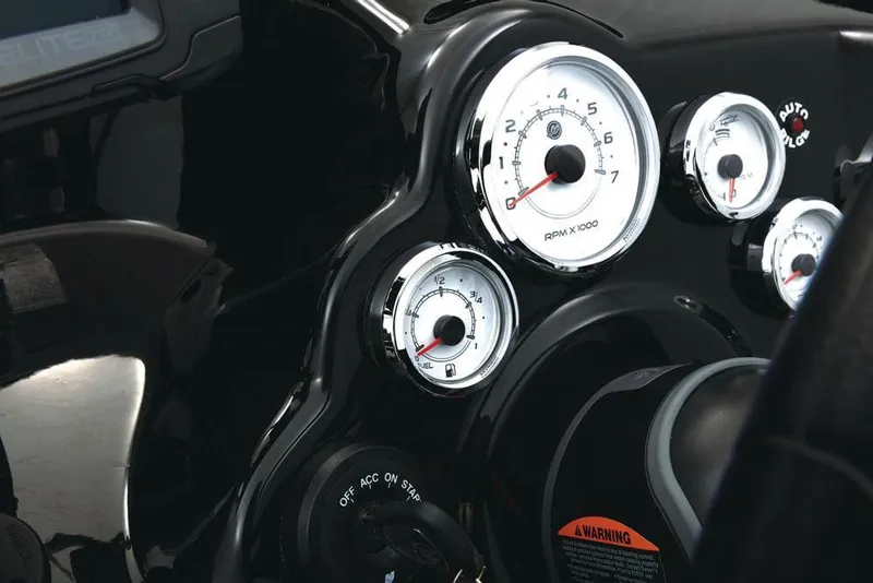 Slide: The Image of Control panel on a 2020 Nitro ZV21 boat with Lenco trim tab switches. - 18