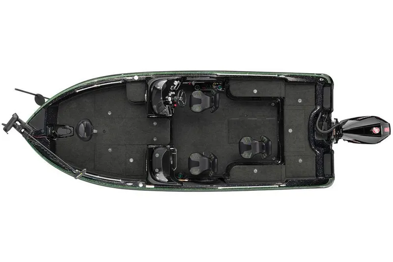 Slide: The Image of 2020 Nitro ZV21 boat with Mercury 400 Verado engine in showroom. - 4