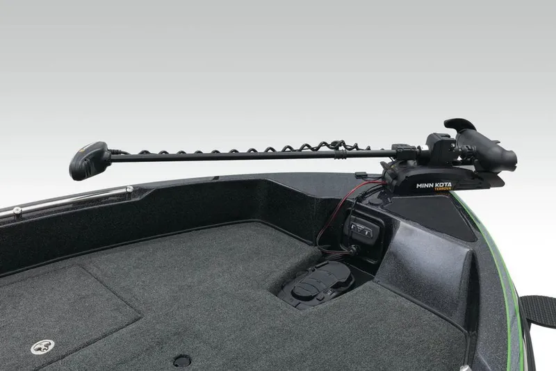 Slide: The Image of 2020 Nitro ZV21 boat engine detail with hydraulic components and branding. - 7