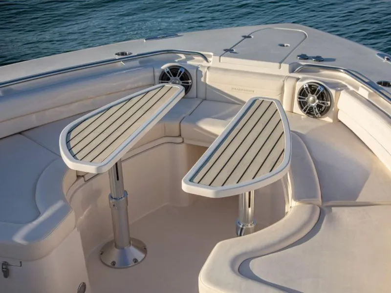 Slide: The Image of Interior of Grady-White Canyon 456 boat, year 2026. - 25