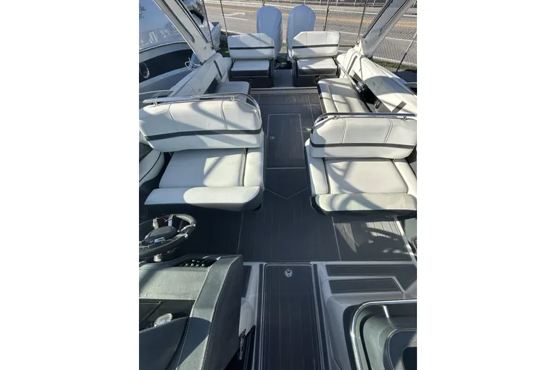 Slide: The Image of 2017 Regal 2900 Bowrider interior with spacious seating and modern design. - 13