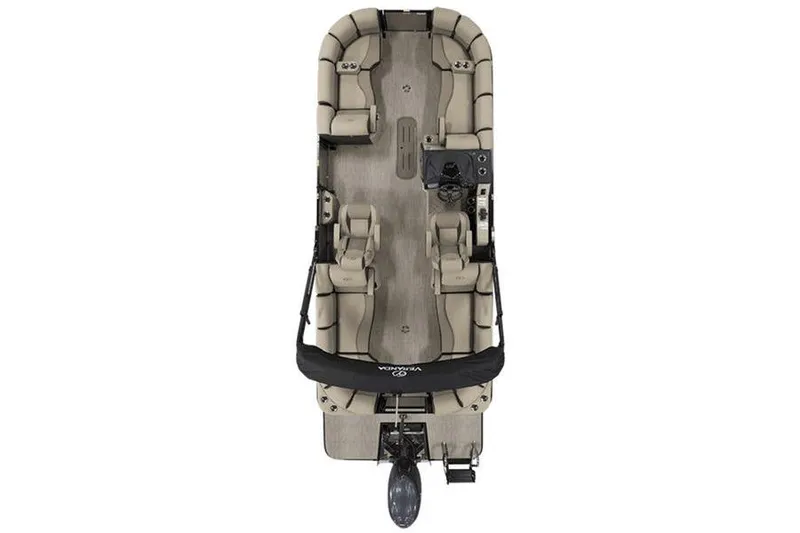 The Image of Aerial view of Veranda Relax VR235RCP pontoon boat, 2026 model. - 1
