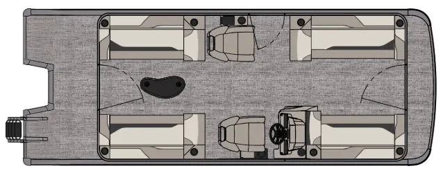 Slide: The Image of Avalon Venture 21' Quad Lounge 2026 - 3