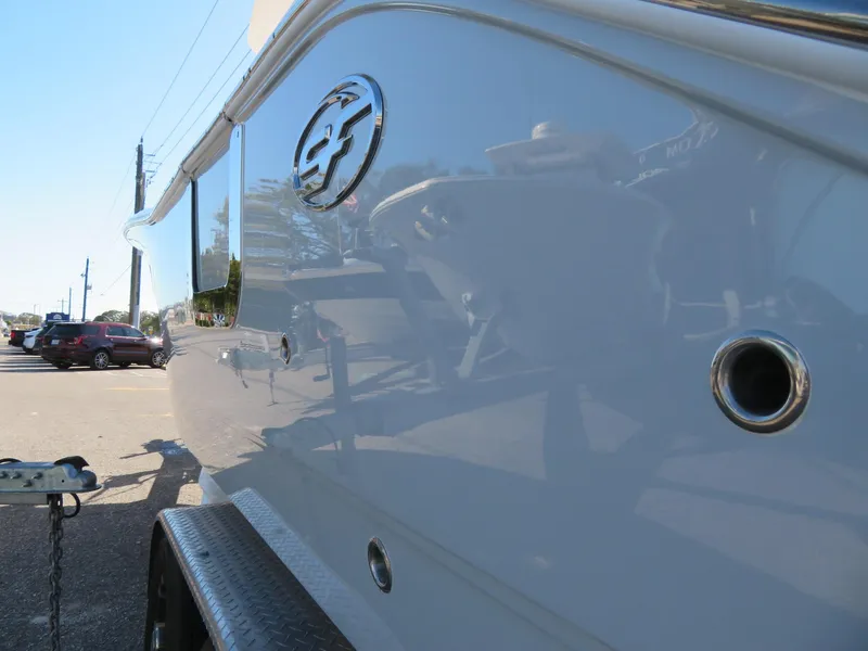 Slide: The Image of 2022 Sea Fox 268 Commander boat side with logo. - 23