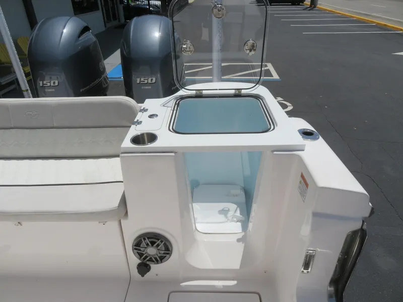 Slide: The Image of Interior view of 2022 Sea Fox 268 Commander with engines. - 42