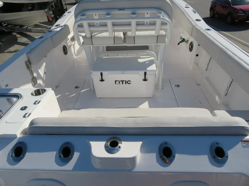 Slide: The Image of Interior view of 2022 Sea Fox 268 Commander boat model. - 45