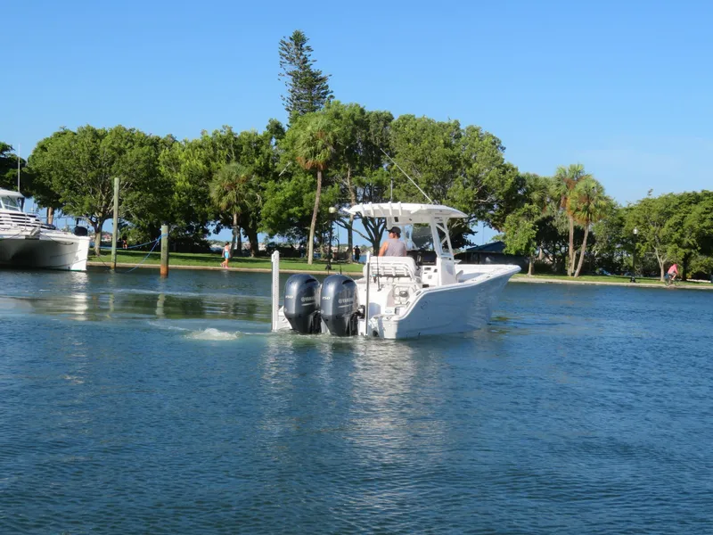 Slide: The Image of 2022 Sea Fox 268 Commander boat on calm water. - 5