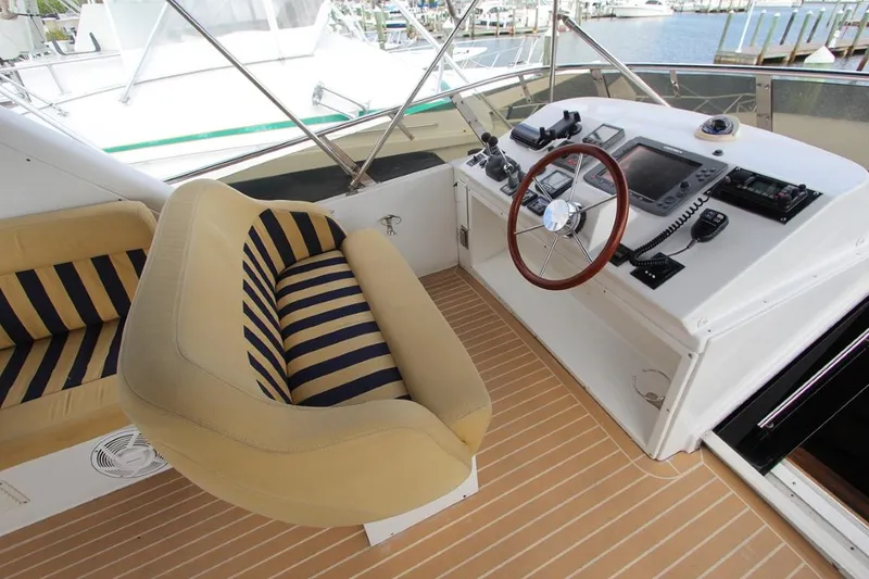 Slide: The Image of Luxurious 2006 Navigator 5400 yacht pilothouse - 18