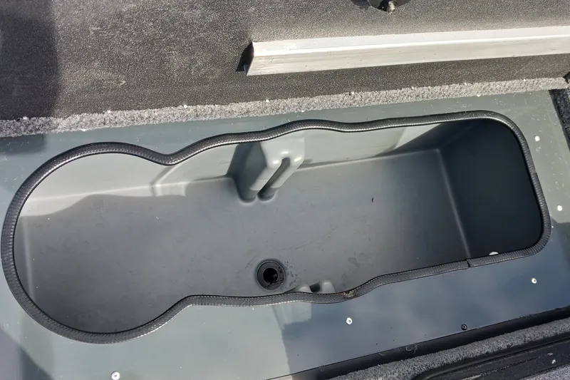 Slide: The Image of Open storage compartment in 2026 Ranger VS1665SC boat. - 11