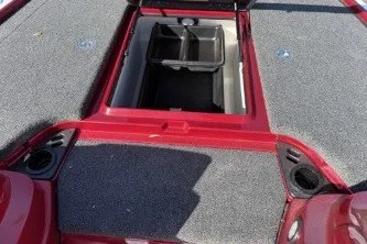Slide: The Image of 2026 Nitro Z19 XL boat interior with open storage compartment. - 8