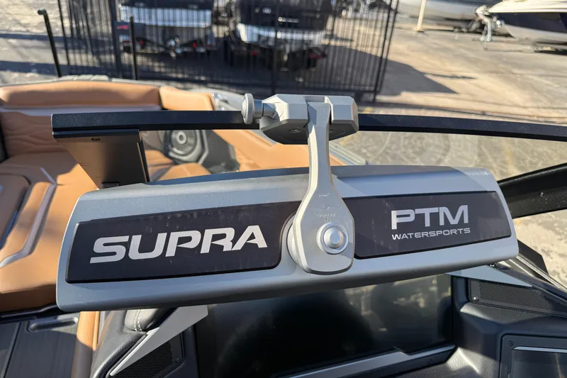 Slide: The Image of 2026 Supra SL 550 boat interior with PTM Watersports mirror. - 47