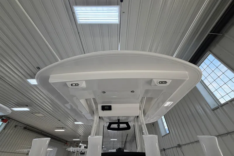 Slide: The Image of 2024 Regulator 34 boat interior, showcasing sleek design and modern features. - 18