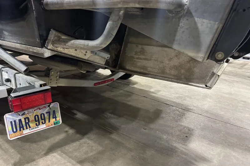 Slide: The Image of Rear view of a 2008 North River 21 SEAHAWK boat on a trailer. - 9