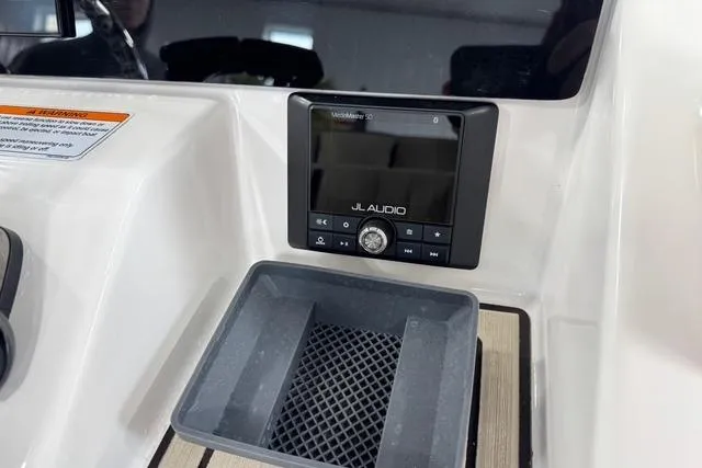 Slide: The Image of Yamaha Boats 2021 255 FSH Sport E dashboard with JL Audio system. - 16