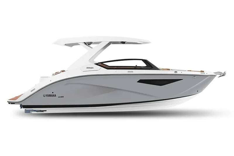 The Image of Manufacturer Provided Image: 2026 Yamaha Boats 295SE, sleek gray and white design, side view. - 1