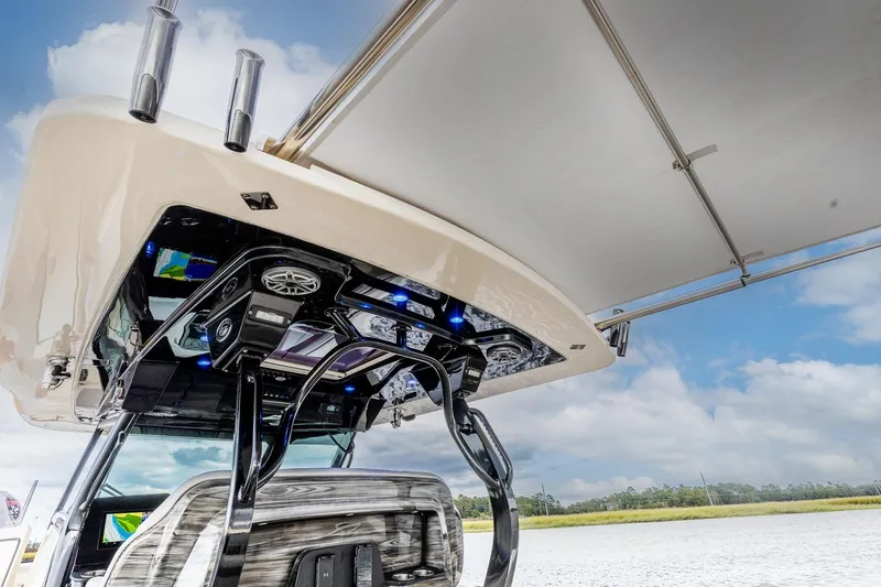 Slide: The Image of 2024 Scout 377 LXF Hardtop with retractable Sun Shade and Rocket Launchers - 63