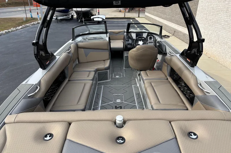 Slide: The Image of Interior of 2026 Supreme S240 boat with spacious seating and modern design. - 5