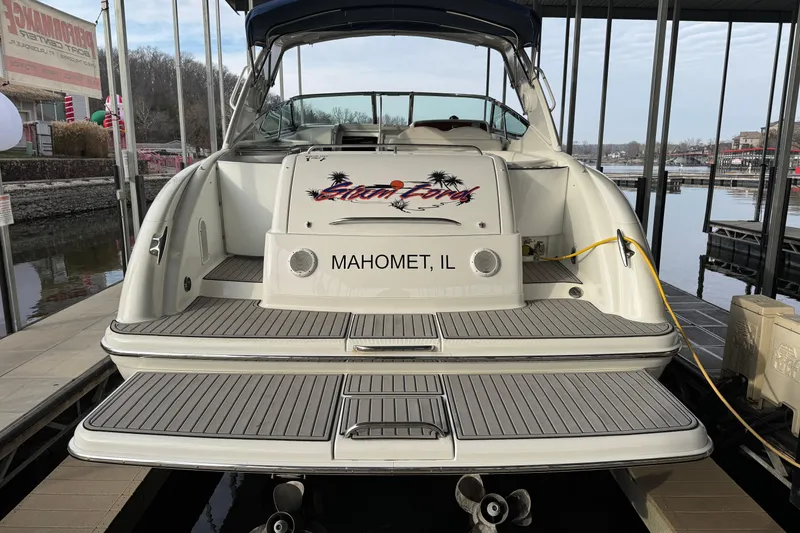 Slide: The Image of 2005 Formula 400 Super Sport boat docked in Mahomet, IL marina. - 2
