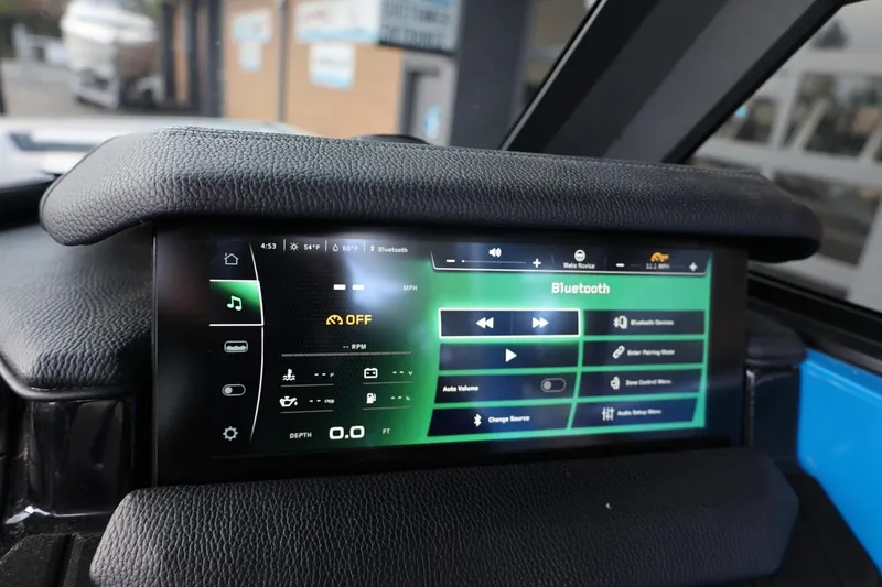 Slide: The Image of 2022 Nautique Super Air Nautique S23 speaker detail with modern design. - 35