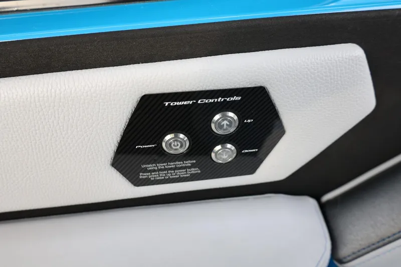 Slide: The Image of 2022 Nautique Super Air Nautique S23 boat on trailer, parked outside dealership. - 41