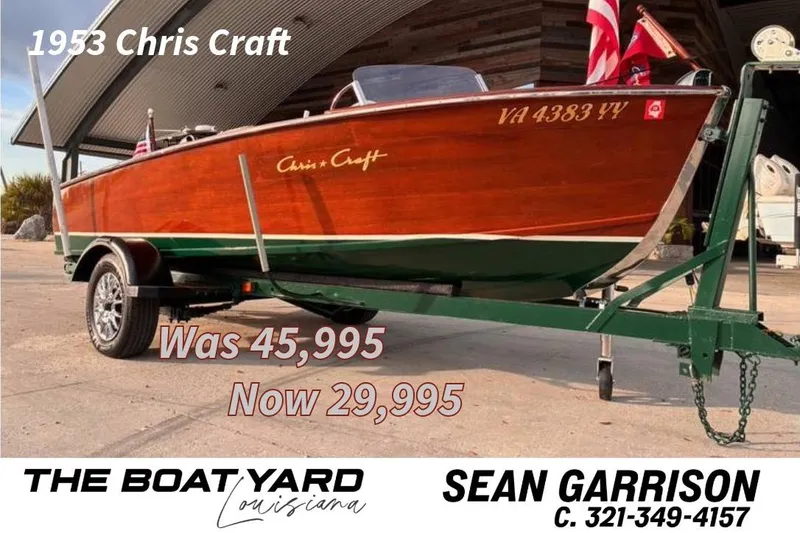 The Image of 1953 Chris-Craft 17 boat for sale, reduced from $45,995 to $29,995 at The Boat Yard Louisiana. - 0