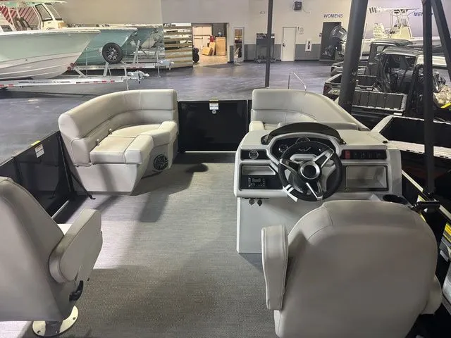 Slide: The Image of Interior of 2026 Godfrey Pontoons Xperience 2086 SFLX with luxurious seating. - 17