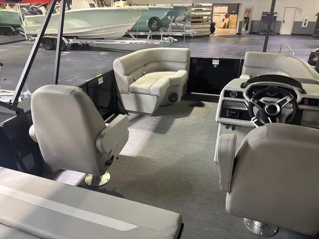 Slide: The Image of Interior of 2026 Godfrey Pontoons Xperience 2086 SFLX with luxurious seating. - 18