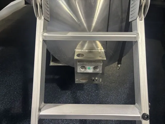 Slide: The Image of Ladder and hull of a 2026 Godfrey Pontoons Xperience 2086 SFLX. - 26