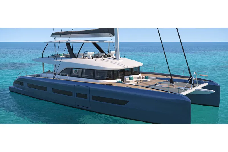 The Image of Manufacturer Provided Image: Luxurious 2026 Lagoon Eighty 2 catamaran sailing on clear turquoise waters. - 0
