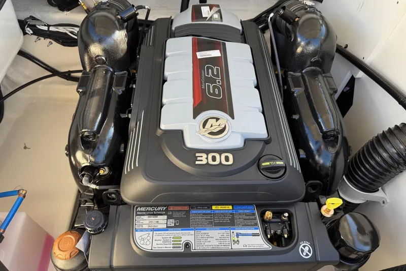 Slide: The Image of Mercury 6.2L engine in 2026 Sea Ray SDX 230 boat. - 15