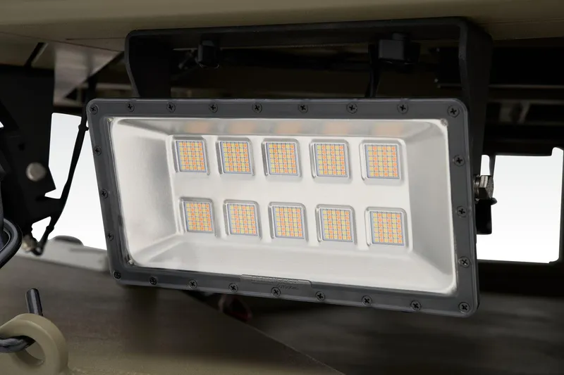 Slide: The Image of Manufacturer Provided Image: LED light fixture on 2025 Tracker Grizzly 2072 CC Sportsman boat. - 11