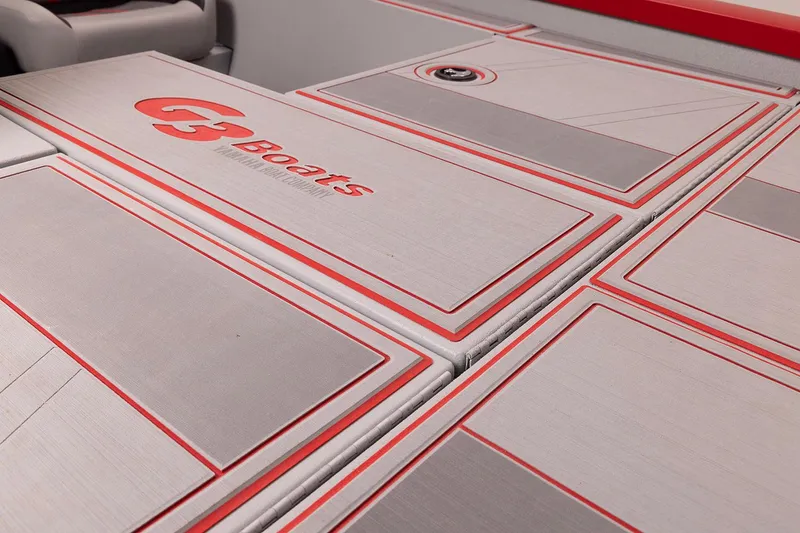 Slide: The Image of Storage compartment with tackle boxes in a 2026 G3 Sportsman 1810 SE boat. - 7