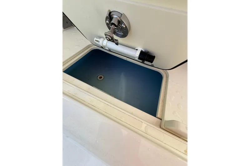 Slide: The Image of Livewell compartment on a 2018 Boston Whaler 270 Vantage boat. - 19