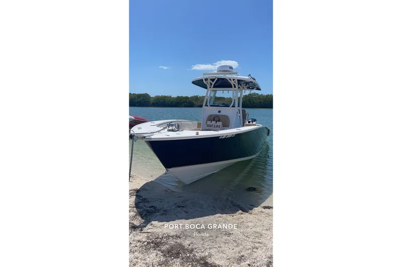 Slide: The Image of 2019 Cape Horn 27 XS boat docked at Port Boca Grande, Florida. - 3
