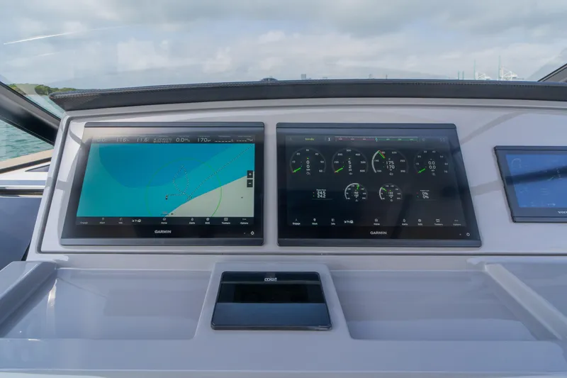 Slide: The Image of 2024 Pardo Yachts P43 luxury yacht with spacious sunbathing area on deck. - 28