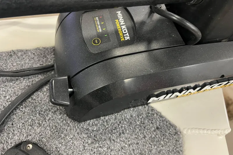 Slide: The Image of Minn Kota PowerDrive motor on 2022 Tracker Pro Guide V-16 WT boat. - 34