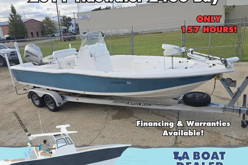 The Image of 2011 Tidewater 2400 Bay Max boat on trailer, 157 hours, financing available. - 0