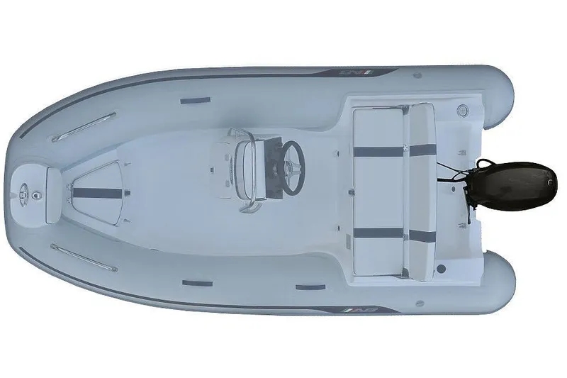 Slide: The Image of Top view of 2024 AB Inflatables Oceanus 12 VST with Yamaha 50HP engine. - 9