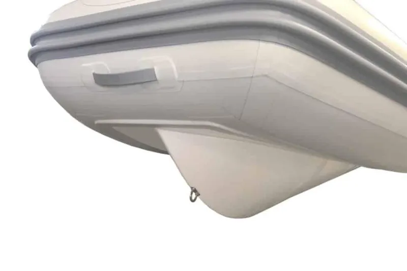 Slide: The Image of 2024 AB Inflatables Oceanus 13 VST boat with Yamaha 50HP, featuring sleek steering console. - 5