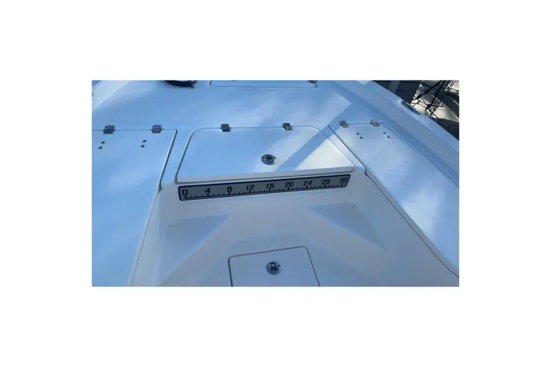 Slide: The Image of 2019 Sea Fox 200 Viper boat deck with measurement scale. - 21